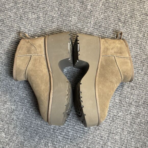 UGG Classic Women Size 7 Ultra Mini New Heights Platform Boot Hickory NEW - Picture 6 of 10